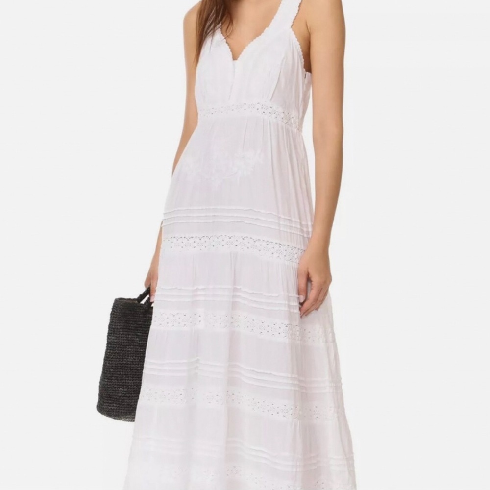 Roberta Roller Rabbit Persephone Maxi Dress Women’s XS‎ White Cotton Crochet
